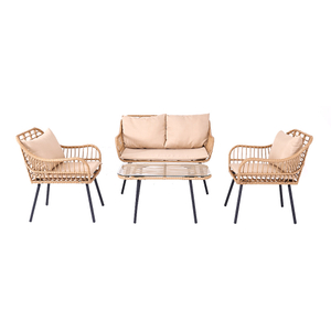 Environmentally Friendly And Recyclable Rattan Sofa And Chair Set Suitable for Garden Living Room Rattan Dining Chairs