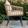 Outdoor Garden Rattan Chair Waterproof Rattan Table And Chair Set