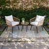 Outdoor Garden Rattan Chair Waterproof Rattan Table And Chair Set