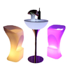 Outdoor Waterproof Bar Table And Chair Set with Remote Control LED Light